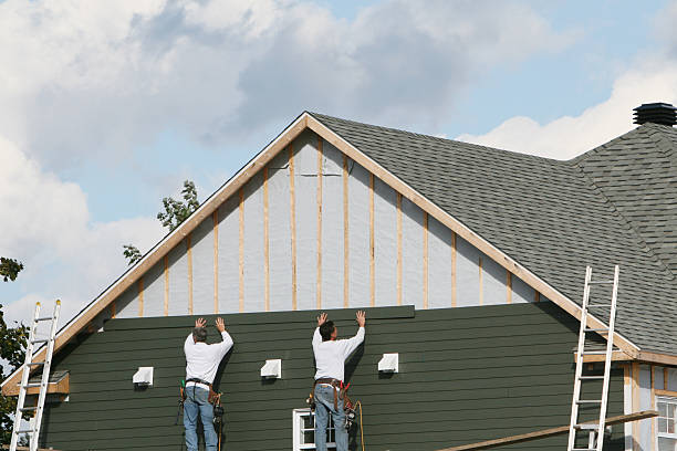 Professional Emergency Siding Repair technician working in Miller Place, NY